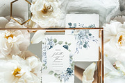 Dusty Blue- Watercolor floral Set, an Illustration by Grace Noboa Illustrations (Thumbnail 8 of 9)