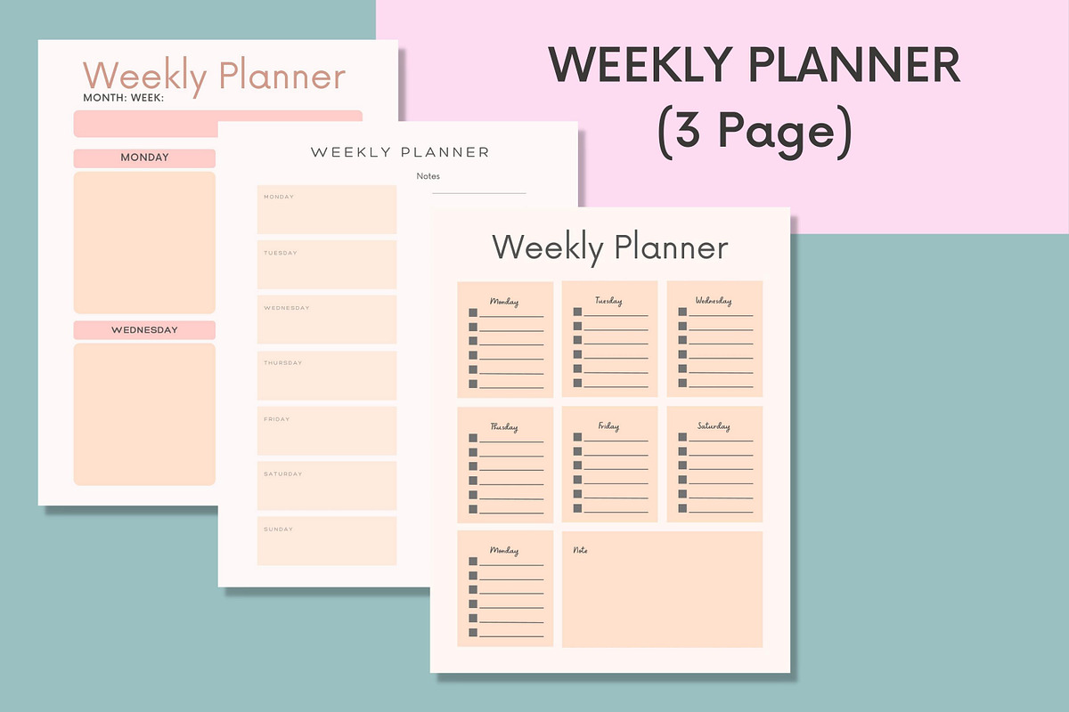 Planner Canva Templates Bundle, a Flyer Template by Oskar Wantopi (Photo 10 of 14)