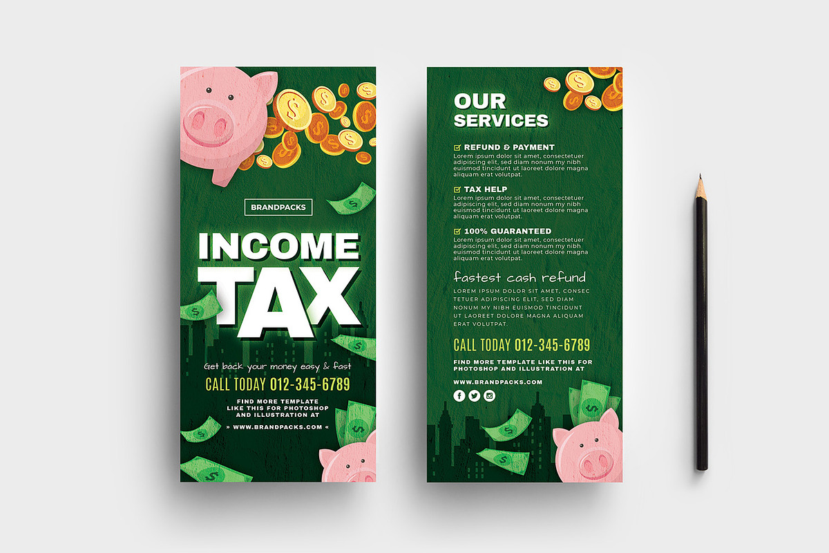 Income Tax Flyer Templates, a Flyer Template by BrandPacks (Photo 4 of 5)