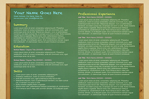 Chalkboard Template Resume