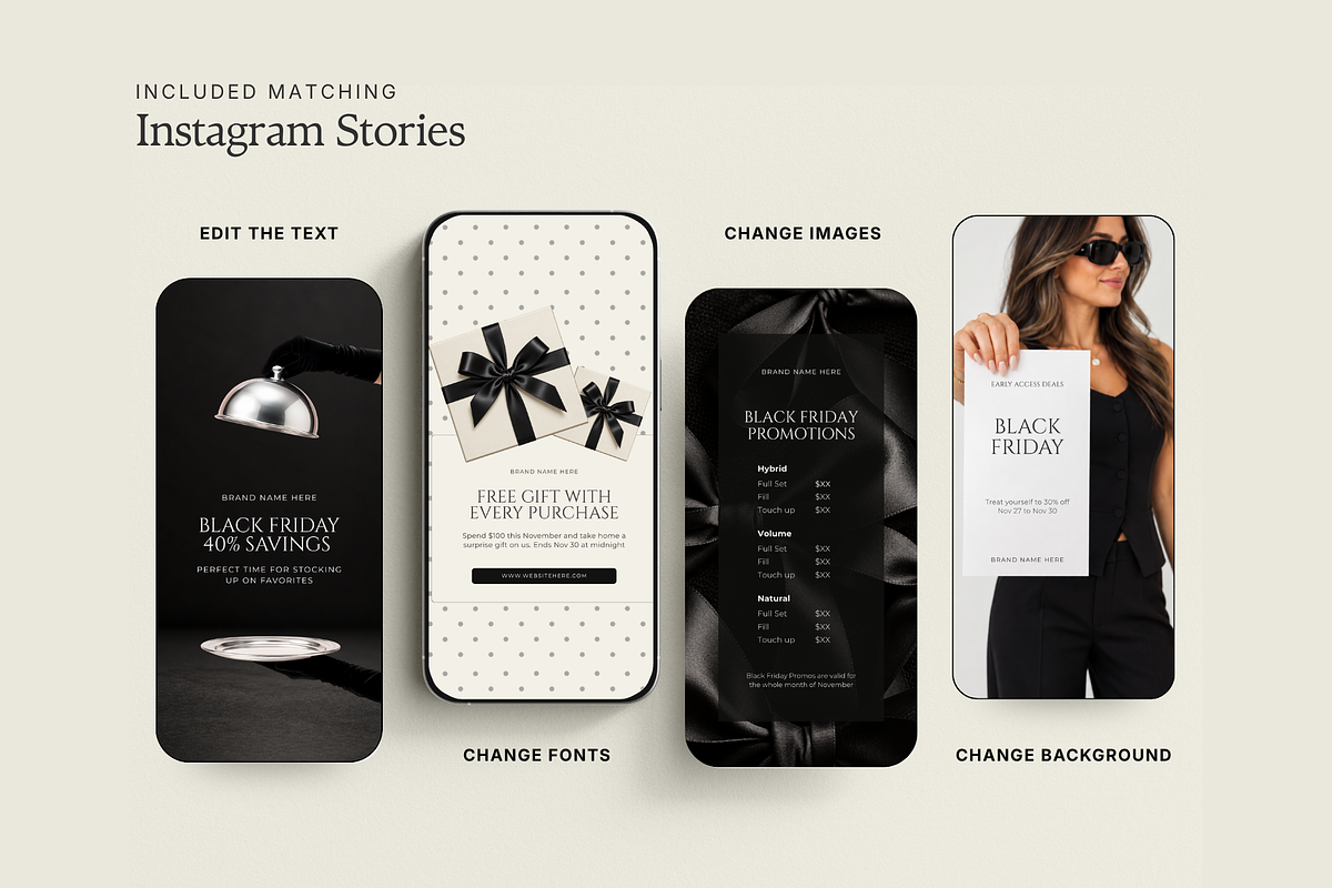 Black Friday Instagram post Template, a Social Media Template by Design Lush Studio (Photo 6 of 8)