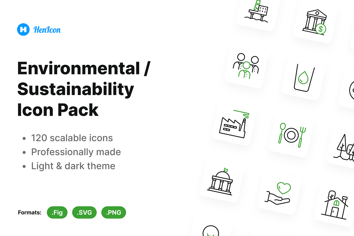 Environmental / Sustainability Icons, a Duotone Icon by HenIcon (Photo 1 of 4)