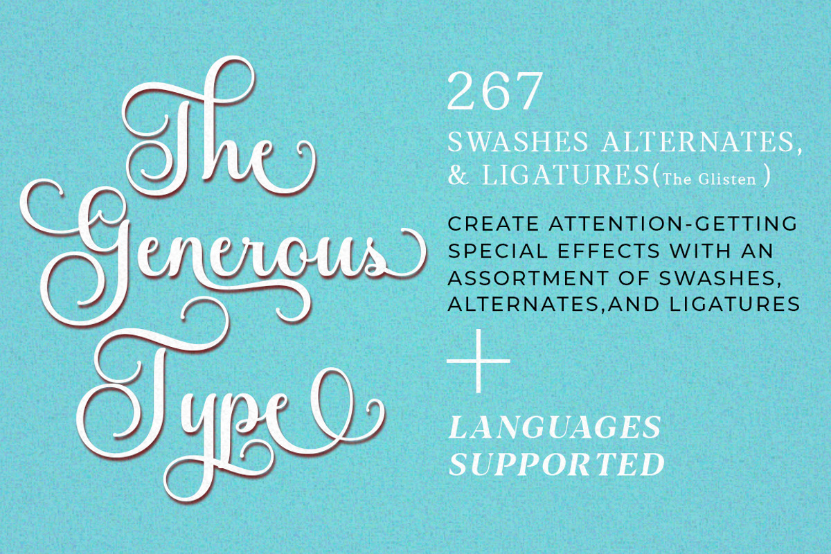 The Glisten Script, a Script Font by Zane Studio (Photo 3 of 9)