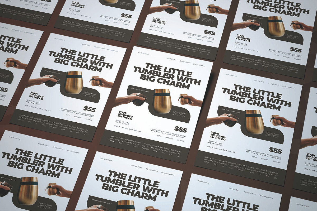 Simple Tumbler - Flyer, a Flyer Template by AQR Studio (Photo 2 of 2)