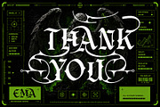 Dark Hermes Typeface, a Blackletter Font by alit design (Thumbnail 18 of 18)