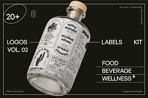 Food Logos & Packaging Kit Vol. 02, a Branding & Logo Template by @designartboard