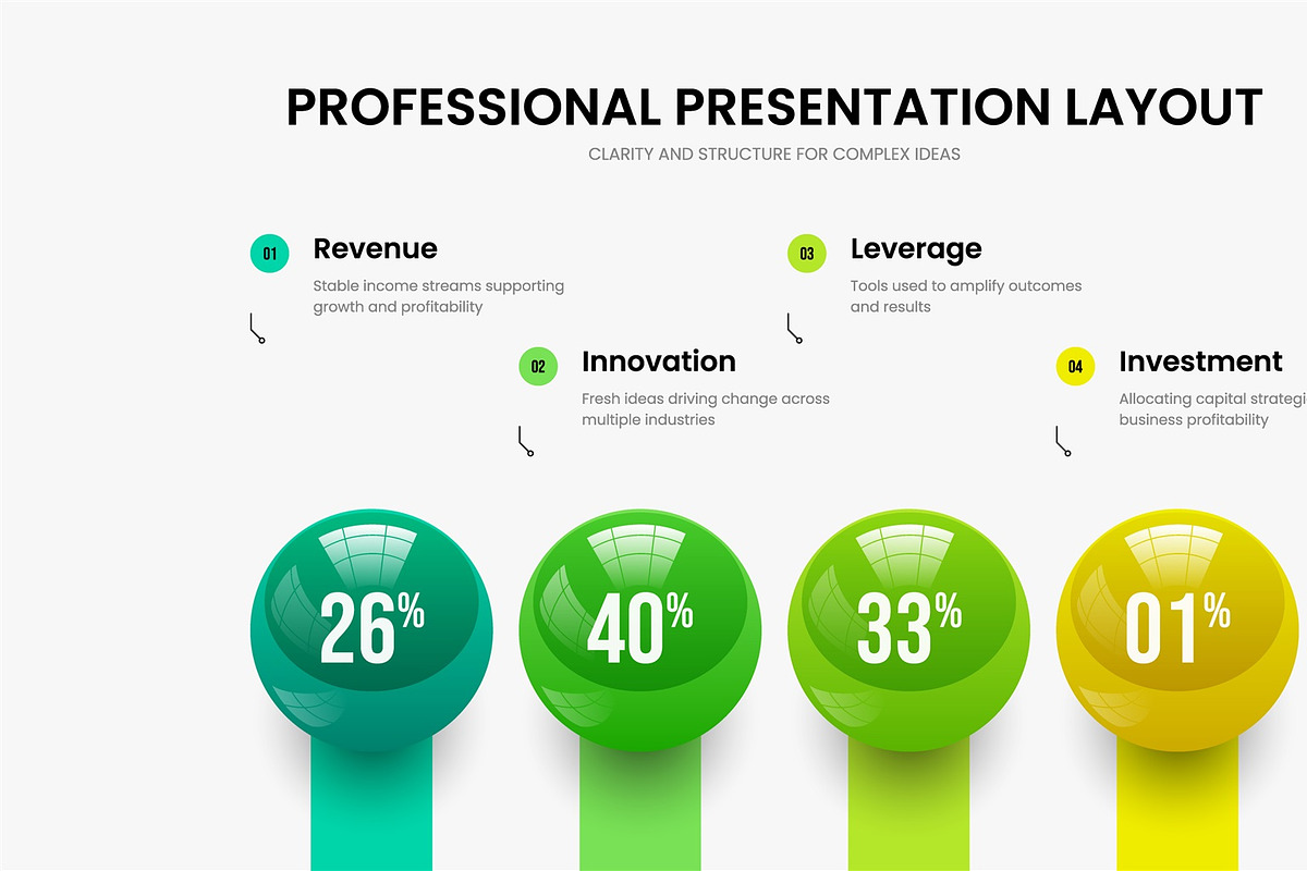 3D Ball Infographic Design Screens, a Presentation Template by provector (Photo 10 of 31)