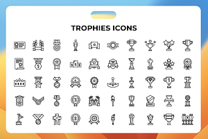 Trophies Icons, an Icon by Wencory