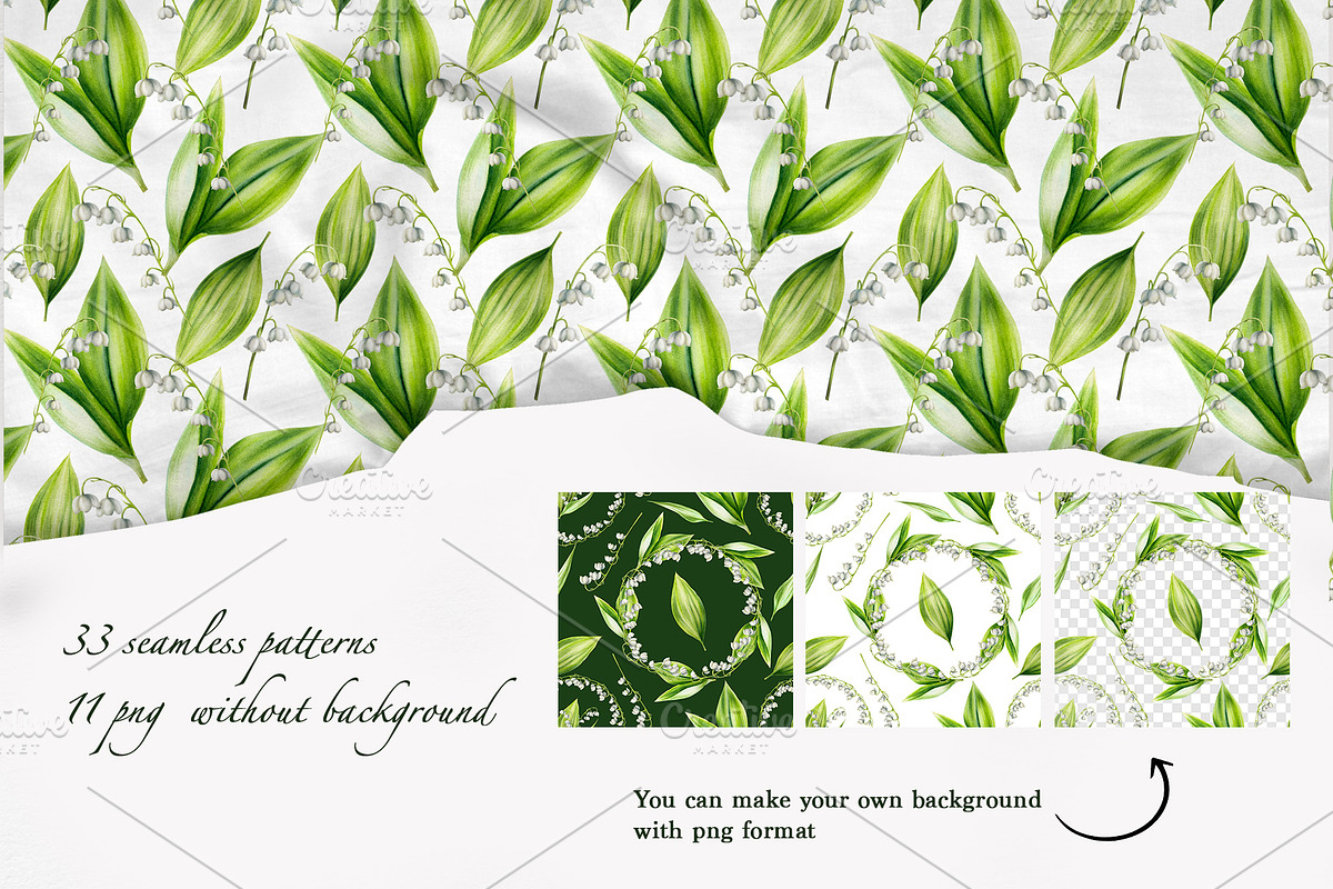 Lily of the valley watercolor, an Object Illustration by Navenzeles (Photo 9 of 10)