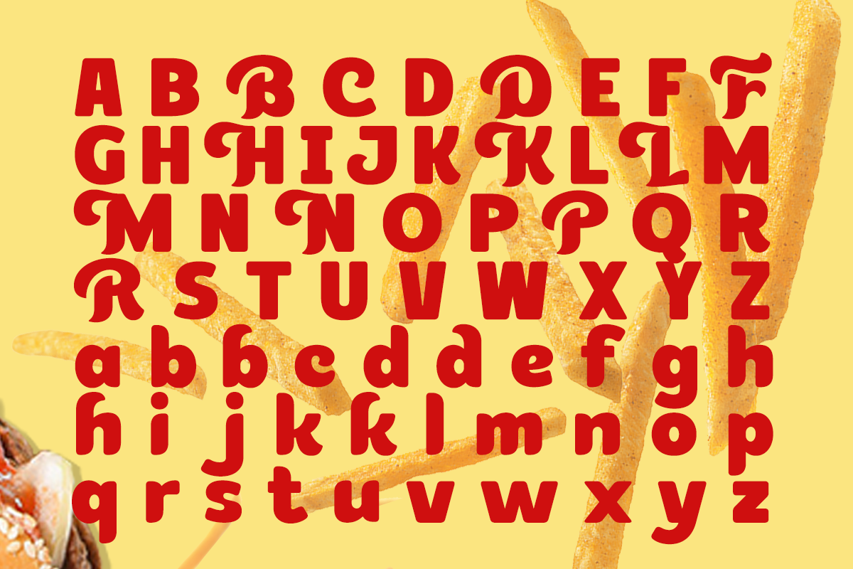 Fadone - Food Branding Font, a Sans Serif Font by RagamKata (Photo 9 of 10)