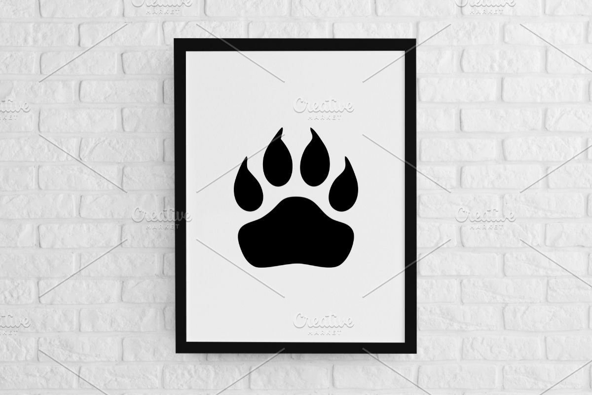 Animal Paw Silhouette SVG, an Animal Illustration by newminddesign (Photo 2 of 3)