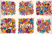 Floral Mom Mama Mothers Day Nana Gig, an Illustration by Digital Artistic99 (Thumbnail 4 of 11)