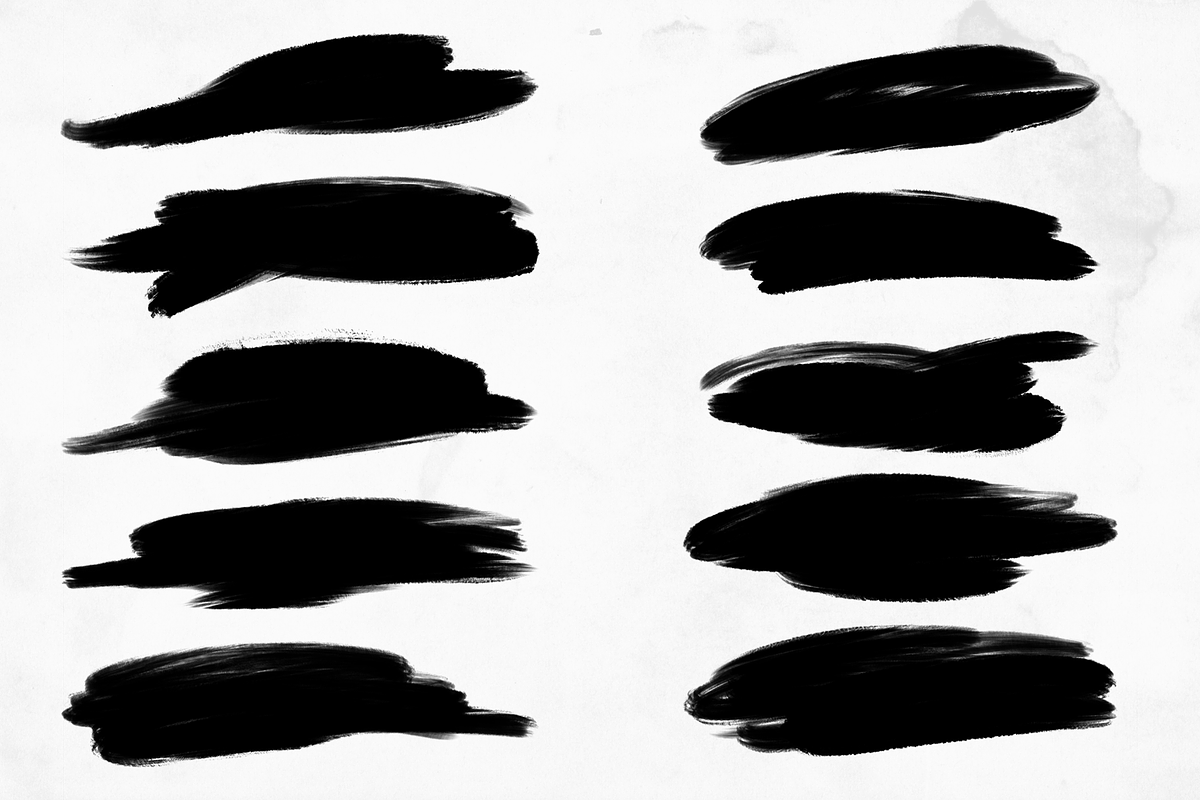 40 Hand Painted Brush Strokes, a Texture Graphic by Defects (Photo 3 of 5)