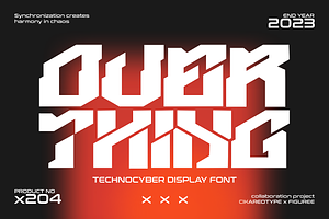 Overthing - Technocyber Font