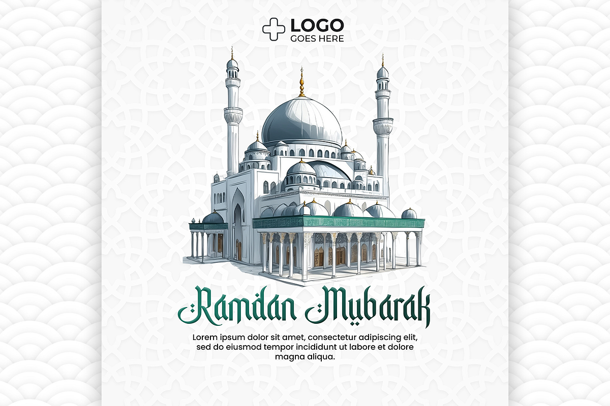 Ramadan Mubarak posts, a Social Media Template by AyyazMomin (Photo 5 of 7)