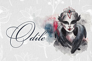 Odile. Black Swan collection, a Texture Illustration by Scarlet Heath Art (Thumbnail 9 of 12)