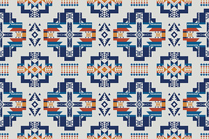 Blue Native Southwest Pattern