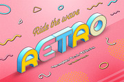 Memphis Text Effects, a Layer Style Add-On by Andrew Skoch Design (Thumbnail 6 of 9)