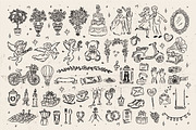 Hand Drawn Valentines Clipart Bundle, an Outline Icon by Baleee (Thumbnail 4 of 15)