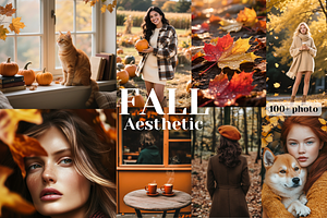 100+ Fall Stock Photo Bundle, a Beauty & Fashion Photo by MarkoPresets