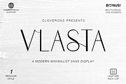 Vlasta Minimal Modern Sans Display, a Sans Serif Font by Cloverons (Thumbnail 1 of 14)