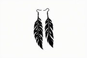 Leaf Earring Silhouette Bundle, an Object Graphic by balal (Thumbnail 6 of 15)