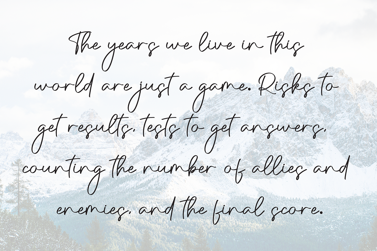 Delightful | Script Font, a Handwritten Font by Scratchones (Photo 6 of 9)