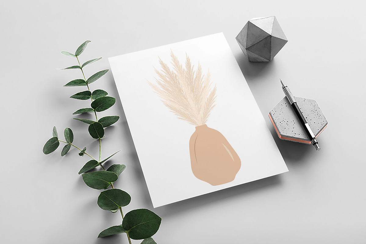 Pampas grass in Vases collection, an Illustration by KeronnArt (Photo 3 of 5)
