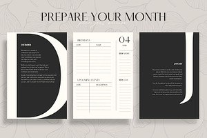 Classy Yearly Life Planner Template