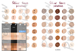 Procreate Skin Colors Palette