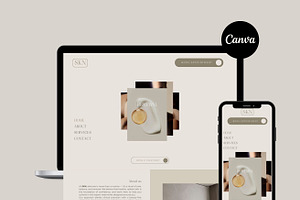 Skincare Canva Landing Page