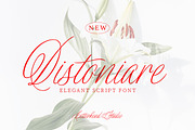 Distoniare - Pretty Script, a Script Font by Letterhend Studio (Thumbnail 1 of 8)