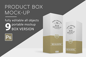 Box Mockup Thin