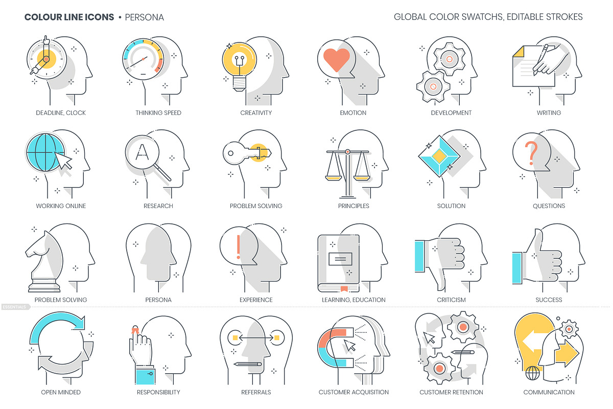 Color line icons, an Outline Icon by Howcolour (Photo 11 of 32)
