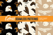Vintage Eagle Illustrations, an Animal Illustration by ARQAM Studio (Thumbnail 9 of 9)