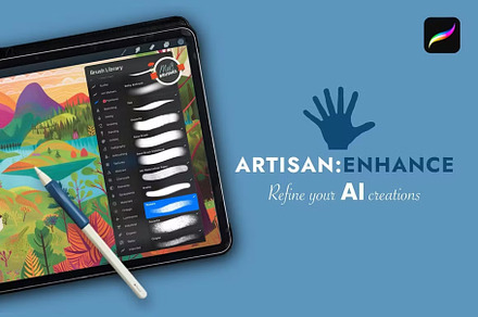 Enhance Procreate Brushes Bundle, a Brush Add-On by GearShift