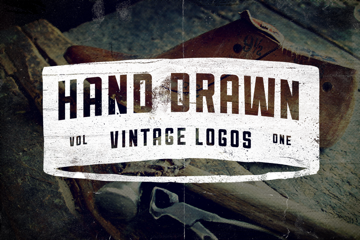 9 Hand Drawn Vintage Logos, a Branding & Logo Template by Ian Barnard (Photo 1 of 5)