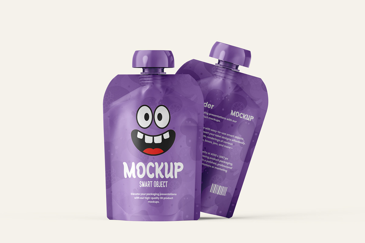 Doypack Spout Pouch Mockup, a Packaging Mockup by RamStudio2