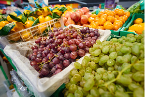 Fresh fruits are displayed in, a Food & Drink Photo by darksoul72