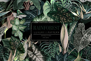 RainForest (Foliage Pattern), a Wallpaper Graphic by Luiz da Rolt Grathwohl (Thumbnail 1 of 7)
