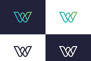 W Letter Logo Design