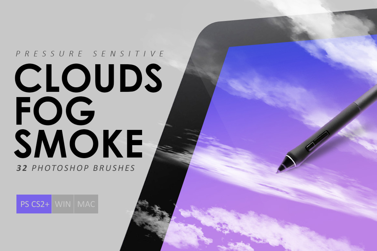 Clouds, Fog, Smoke Photoshop Brushes, a Brush Add-On by ArtistMef (Photo 1 of 5)
