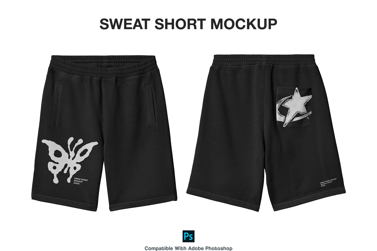 Sweat Short Mockup, a Bottom Mockup by Irhasalfahad (Photo 1 of 4)