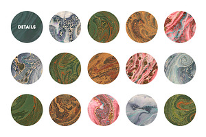 15 Authentic Marbled Paper Textures