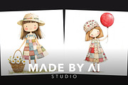 50 Whimsical Patchwork Girl Prompts, an Object Graphic by MadeByAI Studio (Thumbnail 3 of 4)