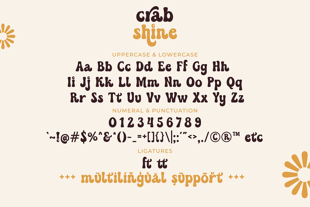 Crab Shine - Cool Retro Font, a Handwritten Font by Airotype (Photo 10 of 12)