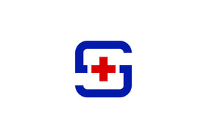 Letter S Medical Plus Logo, a Branding & Logo Template by kurostd