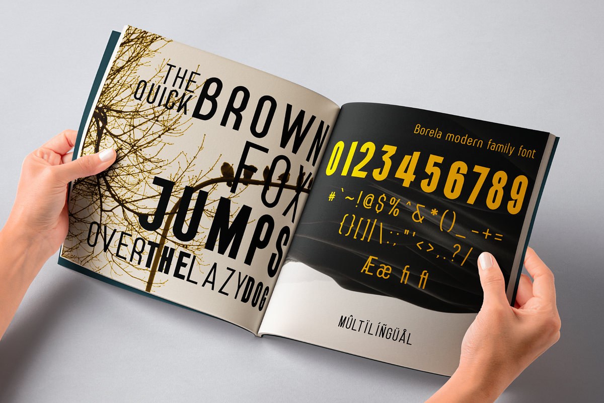Borela -  A Modern Sans Serif, a Font by zamjumps (Photo 11 of 12)