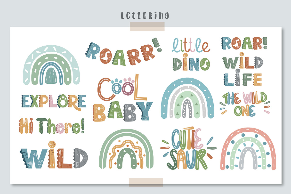 Dino Nursery, an Animal Illustration by caocastudio (Photo 5 of 7)