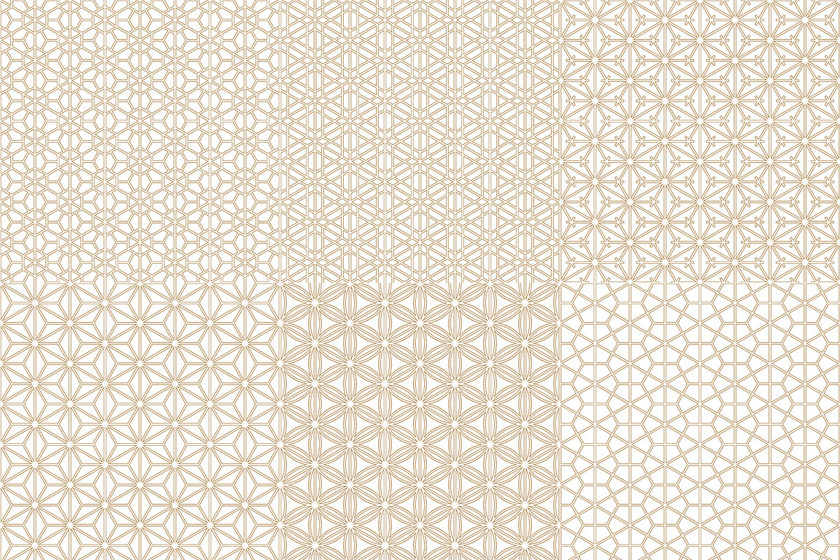 Japanese seamless patterns set #1., a Pattern Graphic by ALYOHA (Photo 2 of 8)